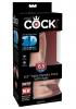 King Cock Triple Density 6.5 inches Dildo with Balls Beige Sex Toy Product Image 3