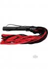 Rouge Suede Flogger Black/red Sex Toy Product