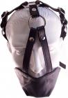 Rouge Leather Mouth Chin Gag Black Sex Toy Product
