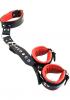 Rouge Leather Neck To Hand Restraint Black Red Sex Toy Product Image 1