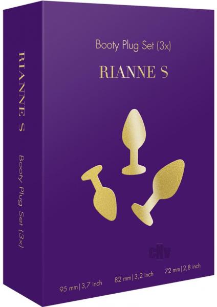 Rianne S Booty Plug Set 3X Purple Sex Toy Product