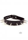 Rouge Spiked Collar with 1 inch Spikes Black Sex Toy Product
