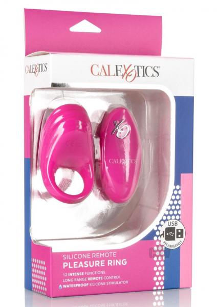 Silicone Remote Rechargeable Pleasure Ring Pink Sex Toy Product