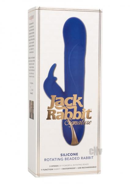 Jack Rabbit Rotating Beaded Rabbit Vibrator Blue Sex Toy Product