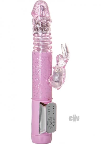Petite Thrusting Jack Rabbit Vibrator Pink Sex Toy Product