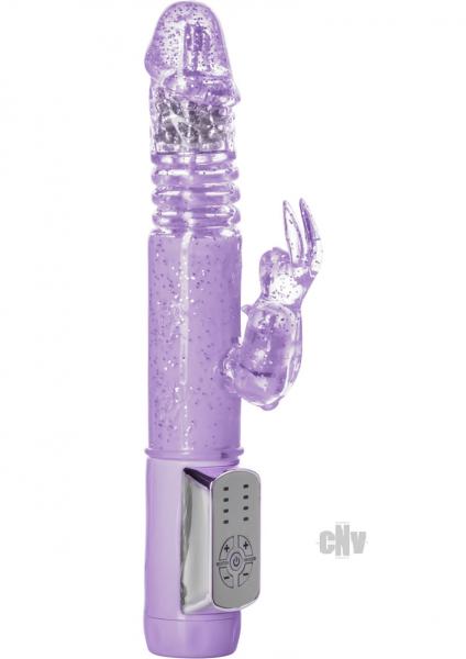 Petite Thrusting Jack Rabbit Vibrator Purple Sex Toy Product