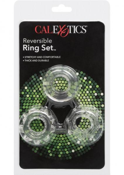 Reversible Ring Set Clear Pack Of 3 Sex Toy Product
