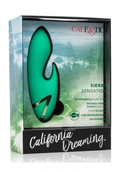 California Dreaming Sierra Sensation Green Rabbit Vibrator Sex Toy Product