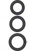 Silicone Support Rings 3 Pack Black Sex Toy Product Image 1