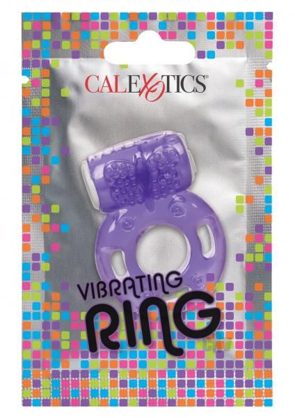 Foil Pack Vibrating Ring Purple Sex Toy Product