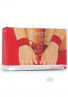 Ouch Velcro Hand/leg Cuffs Red Sex Toy Product