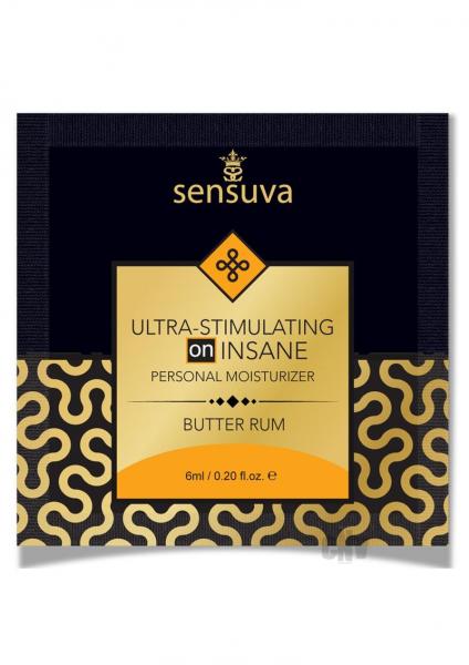 Ultra Stim On Insane Butter Rum Foil 6ml Sex Toy Product