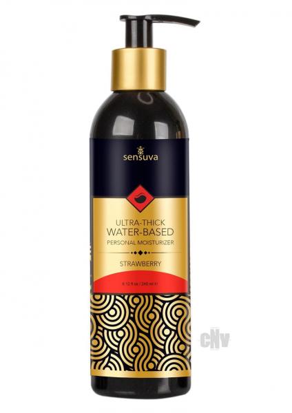 Sensuva Ultra Thick Water Based Moisturizer Strawberry 8.12oz Sex Toy Product