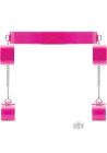Pink Translucent Bondage Belt Velcro Closure Sex Toy Product