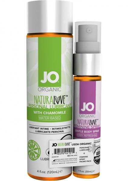 JO USDA Organic Lube & Feminine Spray Promo Pack  Sex Toy Product