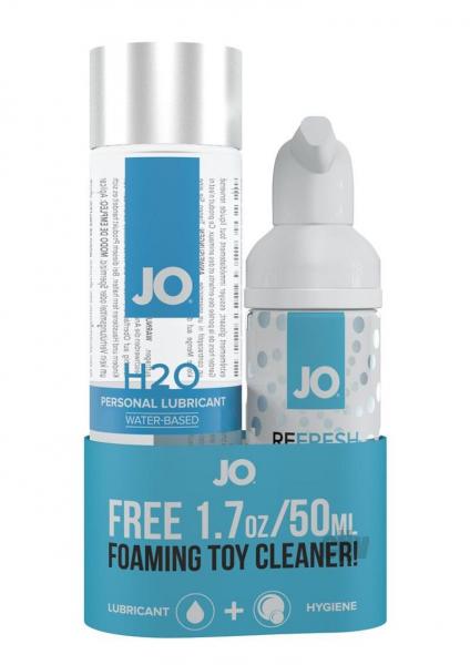 JO H2O Classic Lube 4oz + Free Travel Toy Cleaner Sex Toy Product