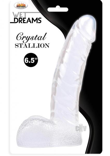 Wet Dreams Crystal Stallion Dong W/balls Sex Toy Product