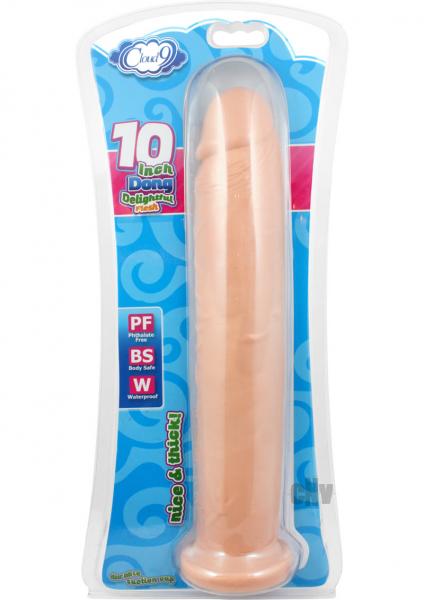 Cloud 9 10 inches Dong Suction Cup Beige Sex Toy Product