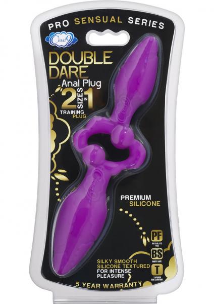 Cloud 9 Silicone Pro Plug Double End Purple Sex Toy Product