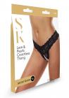 Sk Lace And Pearls Crotchless Thong S/m Sex Toy Product