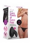 Secret Open Back Lace Panty Egg Black Sex Toy Product
