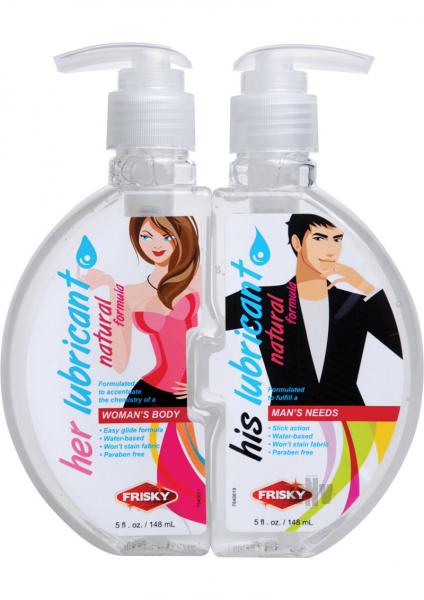 Frisky Him + Her Lubricant 4.8oz/each Sex Toy Product