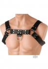 English Bull Dog Harness Black Leather Sex Toy Product