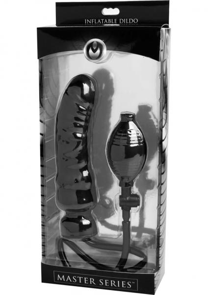 Renegade Semi Realistic Inflatable Dildo Black Sex Toy Product