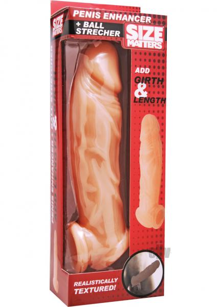 Penis Enhancer And Ball Stretcher Beige  Sex Toy Product