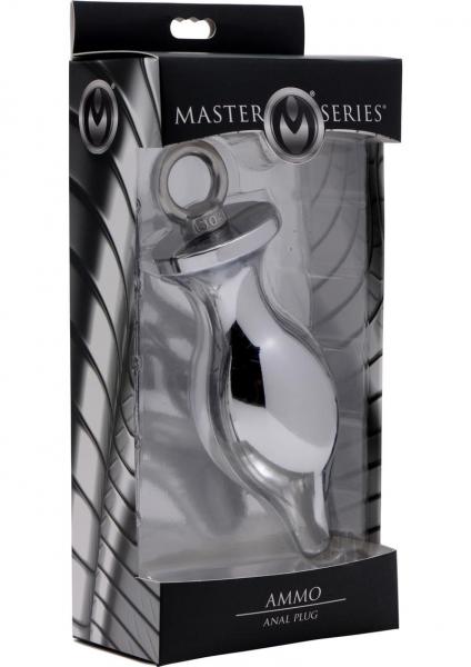 Ammo Anal Plug 4 inches Silver Sex Toy Product
