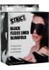 Strict Fleece Lined Blindfold Black O/S Sex Toy Product Image 3
