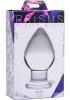 Prisms Molten Wide Glass Butt Plug Clear Sex Toy Product Image 3