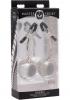 Spheres Adjustable Nipple Clamps Weighted Clear Orbs Sex Toy Product Image 2