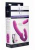 Evoke Super Charged Vibrating Strapless Strap On Pink Sex Toy Product Image 2