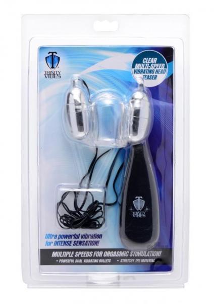 Clear Multi-Speed Vibrating Penis Head Teaser Sex Toy Product