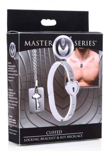 Cuffed Locking Bracelet, Key Necklace Tungsten Steel  Sex Toy Product