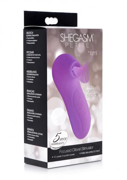 Shegasm Petite Focused Clitoral Stimulator Purple Sex Toy Product