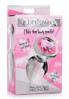 Booty Sparks Pink Gem Glass Plug Lg Sex Toy Product
