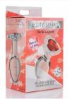 Booty Sparks Red Heart Glass Plug Md Sex Toy Product
