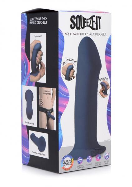 *special*squeezable Thick Dildo Blu Sex Toy Product