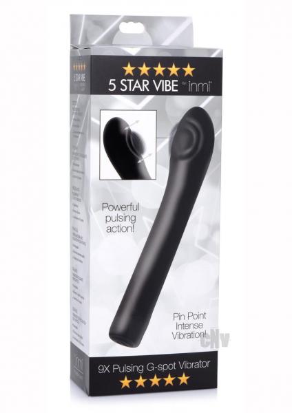 Inmi 5 Star 9x Pulsing Gspot Vibe Black Sex Toy Product