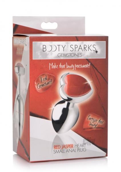 Booty Sparks Red Jasper Heart Sm Plug Sex Toy Product