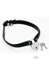 Ms Heart Lock Choker W/key Black Sex Toy Product