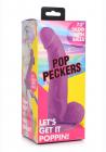 Pop Peckers Dildo W/balls 7.5 Purple Sex Toy Product