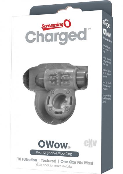 Charged O Wow Vooom Mini Vibe Grey Sex Toy Product