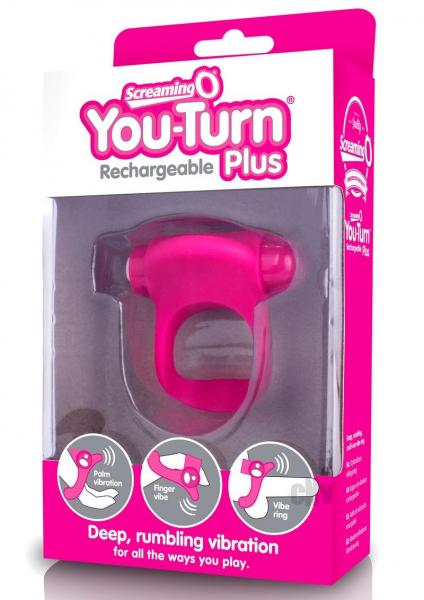 You Turn Plus Ring Vibrator Strawberry Pink Sex Toy Product