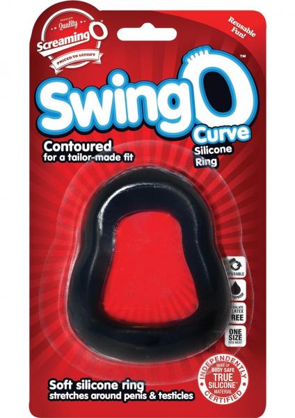 Screaming O SwingO Curved Black C-Ring Sex Toy Product