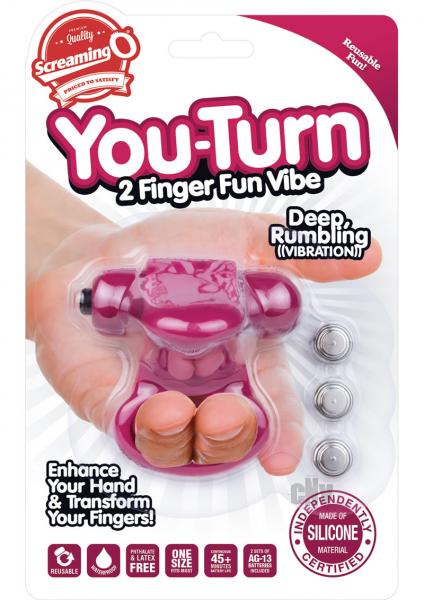 Screaming O You Turn 2 Finger Fun Purple Finger Vibe Sex Toy Product