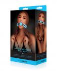 Whip Smart Glow In The Dark Deluxe Silicone Ball Gag - Blue Sex Toy Product