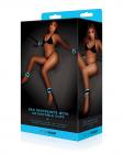 Whip Smart Glow In The Dark Bed Restraints W/adjustable Cuff - Blue Sex Toy Product